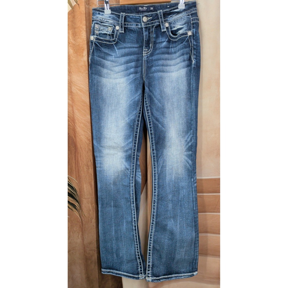 Miss Me Mid Rise Boot Cut Jeans